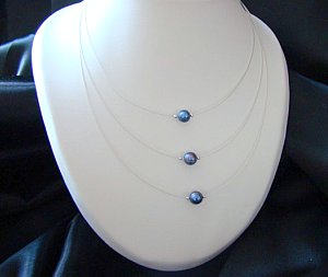 collier 3 c&acirc;ble argent