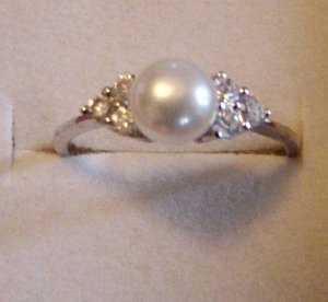 Baugue petite perle blanche